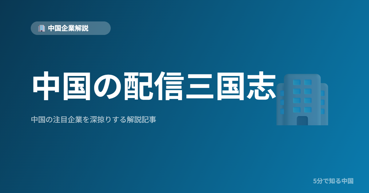 中国の配信三国志
